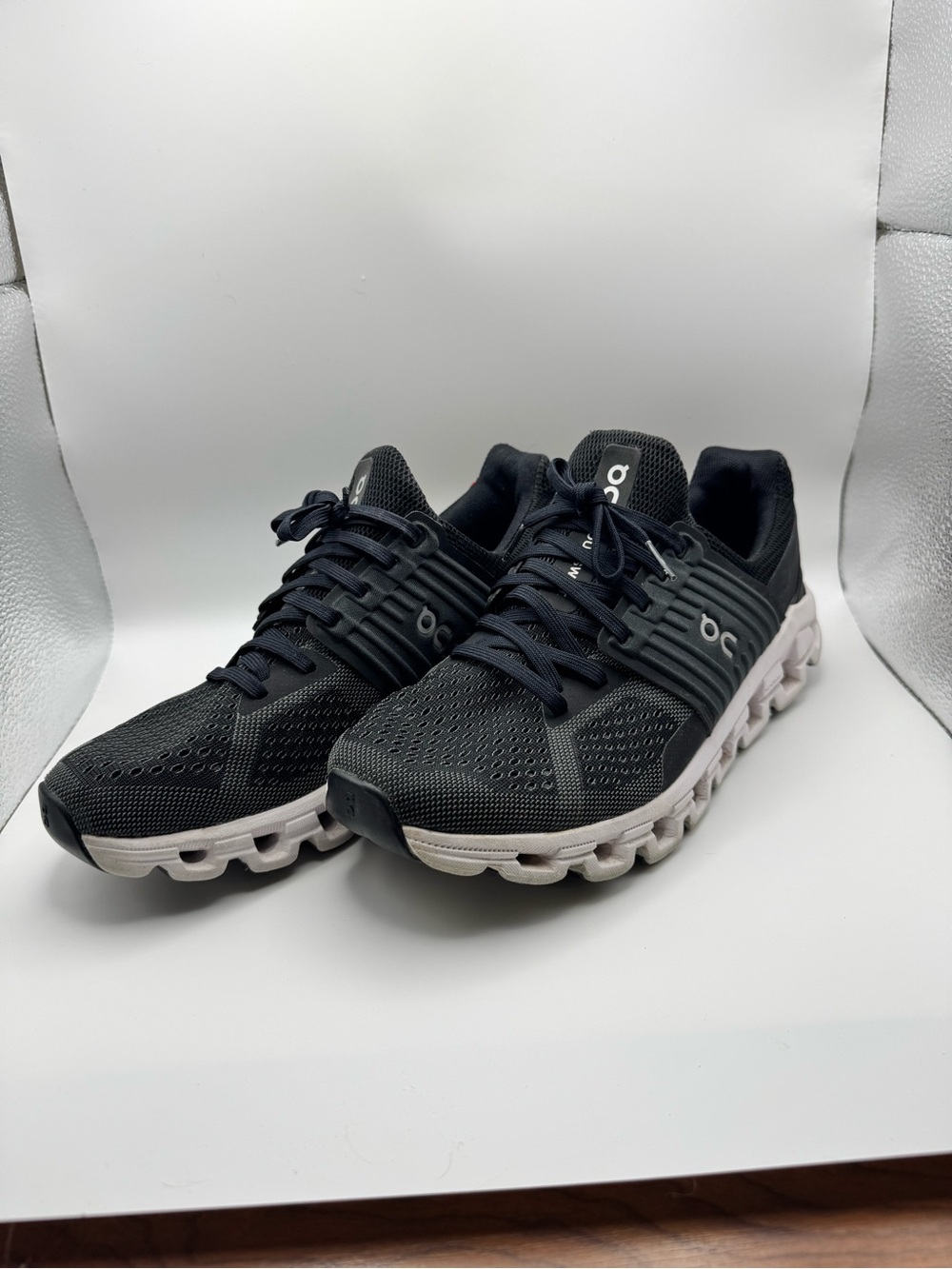 On Running Cloudswift Women's Sneakers in Black and White